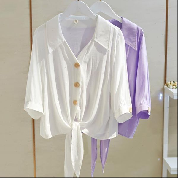 short sleeve white summer women shirt buttoned up tied waist elegant blouses cropped loose blouse
short sleeve white summer women shirt buttoned up tied waist elegant blouses cropped loose blouse
