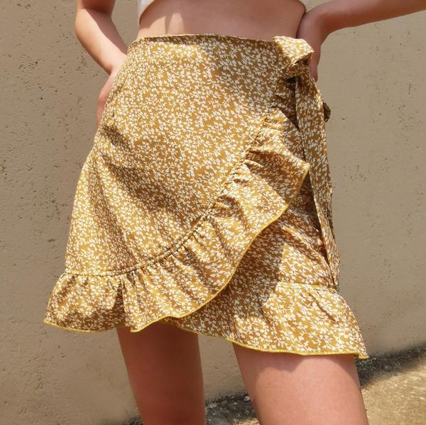 women's skirt summer casual high waist floral print ruffled shorts ladies fashion beach zipper short faldas de muje skirts, Black
women's skirt summer casual high waist floral print ruffled shorts ladies fashion beach zipper short faldas de muje skirts, Black