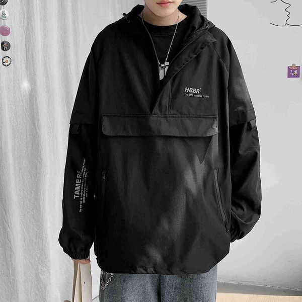 men bomber jacket mulit pocket cargo jackets steetwear 2021 spring hip hop windbreaker coats korean fashion hooded coat y1106, Black;brown
men bomber jacket mulit pocket cargo jackets steetwear 2021 spring hip hop windbreaker coats korean fashion hooded coat y1106, Black;brown