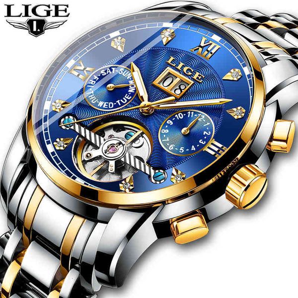 luik men mark watches 2019 new luxury automatic mechanical clock waterproof complete steel business relogio masculino, Slivery;brown
luik men mark watches 2019 new luxury automatic mechanical clock waterproof complete steel business relogio masculino, Slivery;brown
