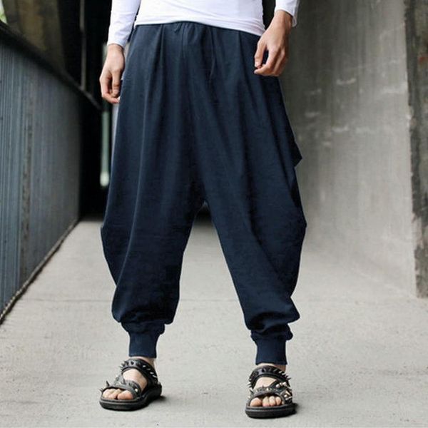 men's pants 2021 cotton harem men japanese loose joggers trousers mans cross-pants wide leg baggy, Black
men's pants 2021 cotton harem men japanese loose joggers trousers mans cross-pants wide leg baggy, Black