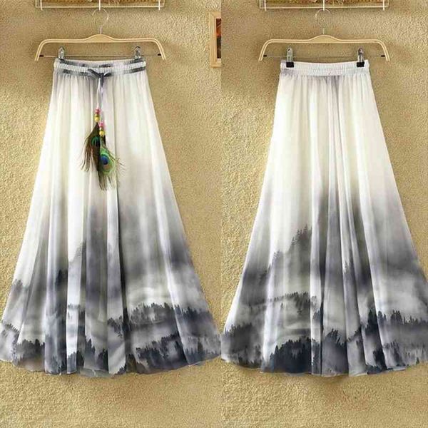 arrival summer beach bohemian chiffon women skirts flower print drawstring maxi long skirt, Black
arrival summer beach bohemian chiffon women skirts flower print drawstring maxi long skirt, Black