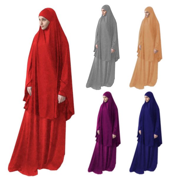 formal muslim prayer garment women hijab dress set islamic clothing eid turkey namaz long prayer musulman ensembles jurken abaya, Red
formal muslim prayer garment women hijab dress set islamic clothing eid turkey namaz long prayer musulman ensembles jurken abaya, Red