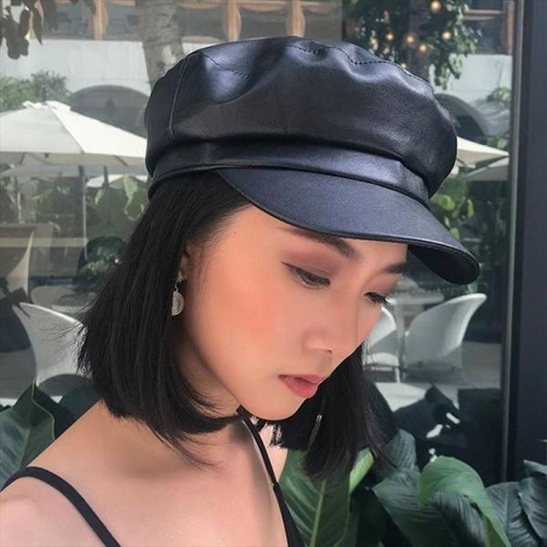 solid color leather military cap fashion caps beret ladies classic retro newsboy hat outdoor sun hats, Blue;gray
solid color leather military cap fashion caps beret ladies classic retro newsboy hat outdoor sun hats, Blue;gray