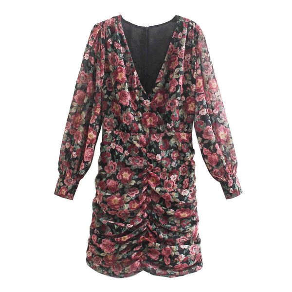 dress european and american women's fashion retro elegant temperament flower print whole body drape bubble sleeve v neck, Black;gray
dress european and american women's fashion retro elegant temperament flower print whole body drape bubble sleeve v neck, Black;gray