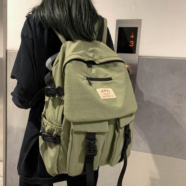 backpack college style double webbing pocket design versatile boys and girls school bag casual
backpack college style double webbing pocket design versatile boys and girls school bag casual
