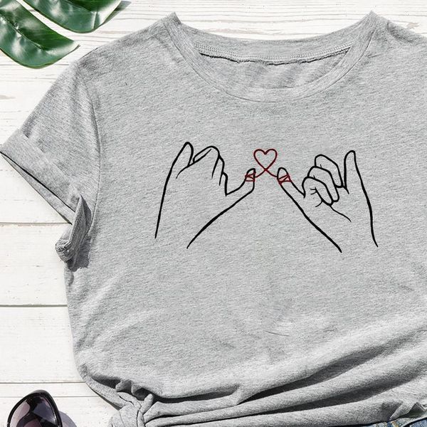 trendy creative two fingers of women t shirts lover implicated each other graphic shirt pretty gym trend style, White
trendy creative two fingers of women t shirts lover implicated each other graphic shirt pretty gym trend style, White