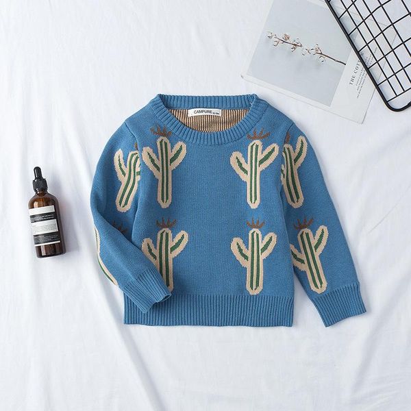 autumn 2021 children cactus sweater pullover boys and girls long sleeve knit coat kids toddler girl, Blue
autumn 2021 children cactus sweater pullover boys and girls long sleeve knit coat kids toddler girl, Blue