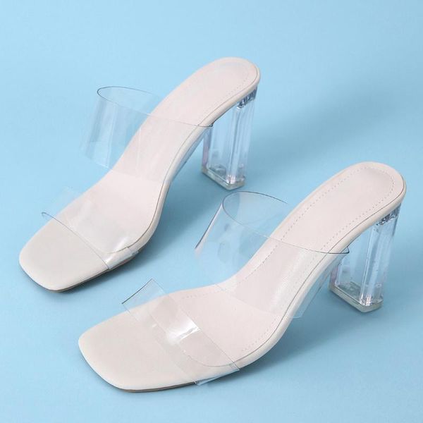 slippers summer shoes woman 2021 fashion transparent high heels women square toe sandals clear pumps wedding jelly, Black
slippers summer shoes woman 2021 fashion transparent high heels women square toe sandals clear pumps wedding jelly, Black