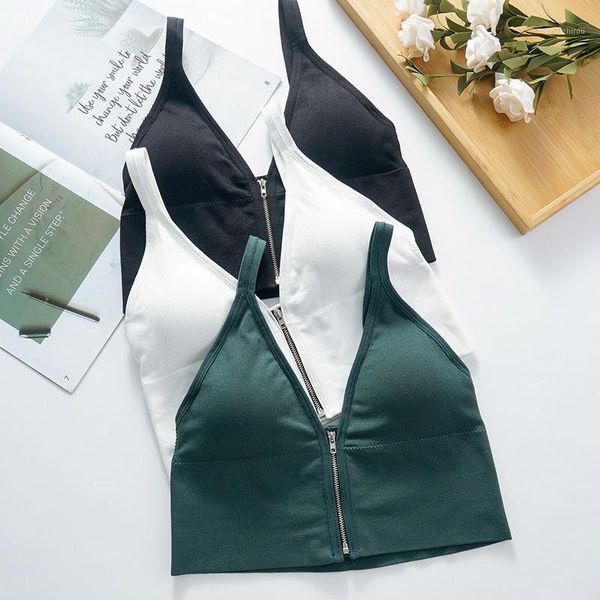 v-neck crop women fashion front zipper lingerie vest wirepadded underwear girls beauty back sports tank camisoles & tanks, Black;white
v-neck crop women fashion front zipper lingerie vest wirepadded underwear girls beauty back sports tank camisoles & tanks, Black;white