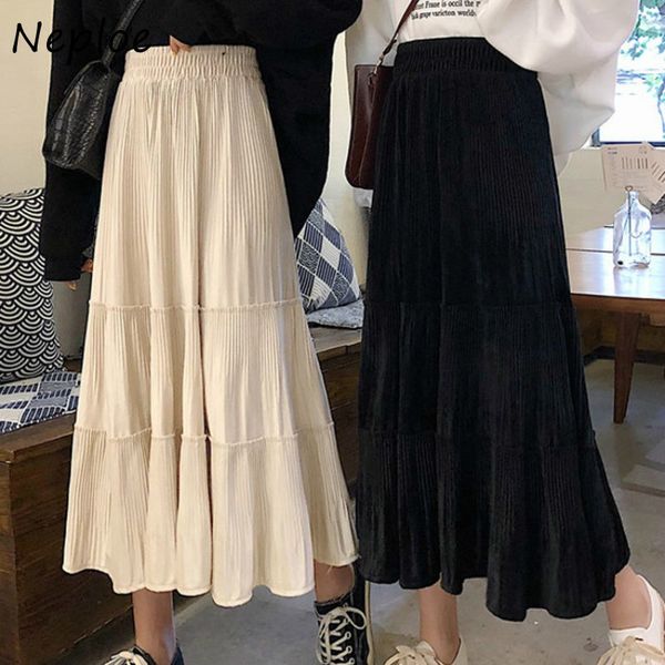 neploe fashion all-match casual skirts women autumn high waist pleated skirt new solid color a-line femme jupe 1g828 210423, Black
neploe fashion all-match casual skirts women autumn high waist pleated skirt new solid color a-line femme jupe 1g828 210423, Black