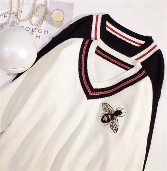 fashion women's hoodies designer women embroidery knitted v-neck knits sweater jumpers casual coats female fleece autumn pullover ladie, Black
fashion women's hoodies designer women embroidery knitted v-neck knits sweater jumpers casual coats female fleece autumn pullover ladie, Black