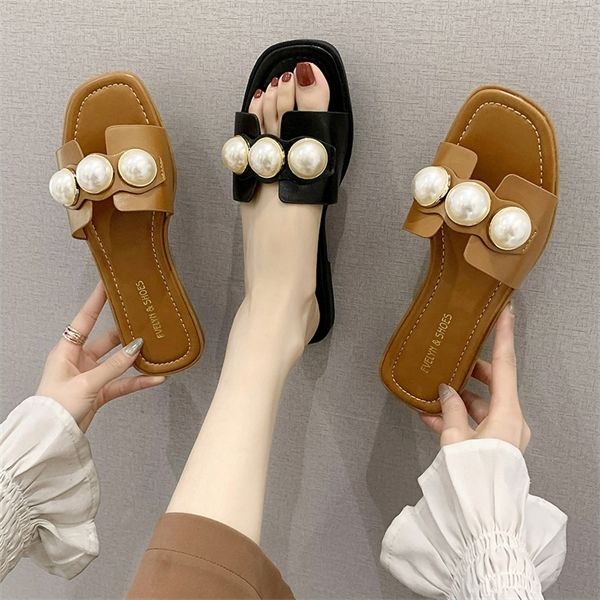 string bead shoes woman 2020 womens slippers outdoor pantofle low luxury slides soft new summer designer flat pu basic fashion y1120, Black
string bead shoes woman 2020 womens slippers outdoor pantofle low luxury slides soft new summer designer flat pu basic fashion y1120, Black