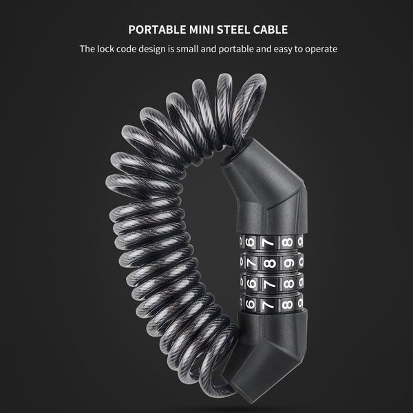 bike locks lock resettable password black lightweight security cable with spiral wirerope for bicycle road
bike locks lock resettable password black lightweight security cable with spiral wirerope for bicycle road