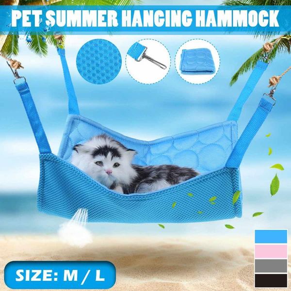 m/l cat hammock cot bed summer cool air permeable cage hammocks sleeping mat beds breathable ice fabric for pet puppy & furniture
m/l cat hammock cot bed summer cool air permeable cage hammocks sleeping mat beds breathable ice fabric for pet puppy & furniture