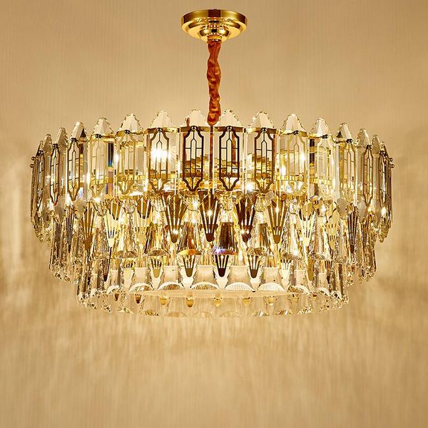 chandeliers luxury design home decoration round circle brass stainless steel golden bracket crystal chandelier lamps
chandeliers luxury design home decoration round circle brass stainless steel golden bracket crystal chandelier lamps