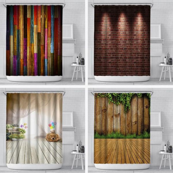 shower curtains stone brick wood printing curtain set home decoration bathroom fabric waterproof polyester with hook yl-0047
shower curtains stone brick wood printing curtain set home decoration bathroom fabric waterproof polyester with hook yl-0047