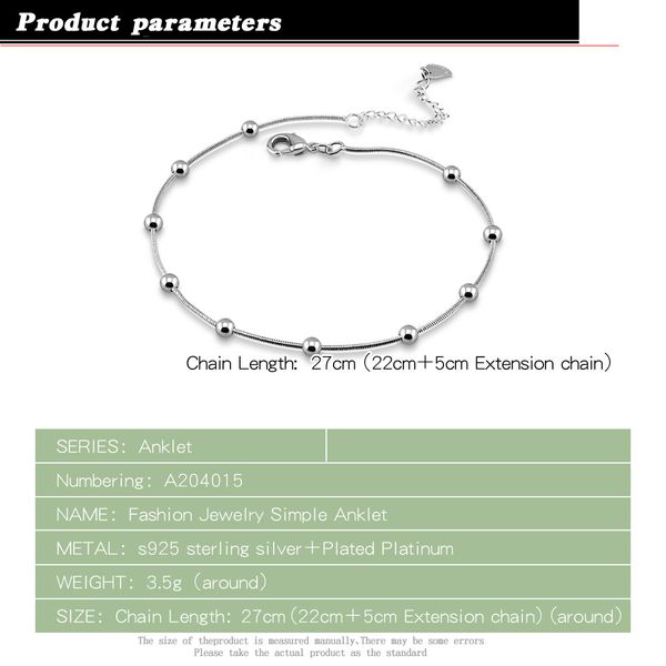 100% 925 sterling sier moda praia anklet bracelet on the leg fashion summer beach foot jewelry tobilleras de plata para mujer a, Red;blue
100% 925 sterling sier moda praia anklet bracelet on the leg fashion summer beach foot jewelry tobilleras de plata para mujer a, Red;blue