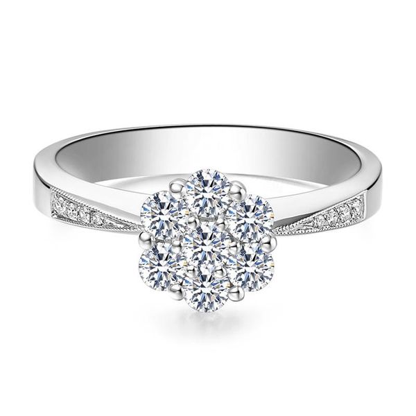 cluster rings 18k au750 white gold ring women wedding anniversary engagement party flower moissanite diamond elegant romantic trendy, Golden;silver
cluster rings 18k au750 white gold ring women wedding anniversary engagement party flower moissanite diamond elegant romantic trendy, Golden;silver