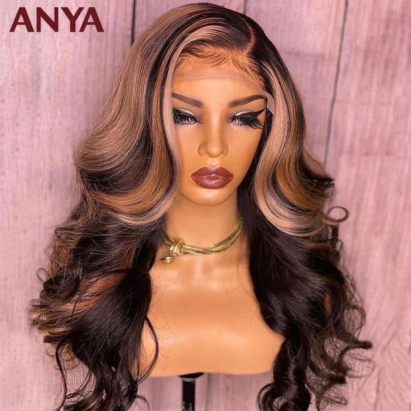 lace wigs anya wig highlight human transparent front pre plucked body wave brazilian remy hair for black women, Black;brown
lace wigs anya wig highlight human transparent front pre plucked body wave brazilian remy hair for black women, Black;brown