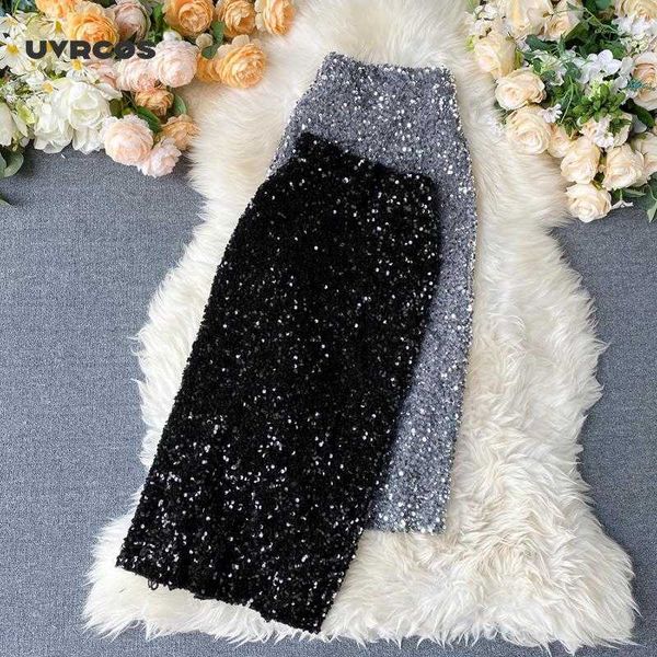 women sequins pencil skirts elegant mid length bodycon jupe spring femme trend high waist slim shinny skirt 210712, Black
women sequins pencil skirts elegant mid length bodycon jupe spring femme trend high waist slim shinny skirt 210712, Black