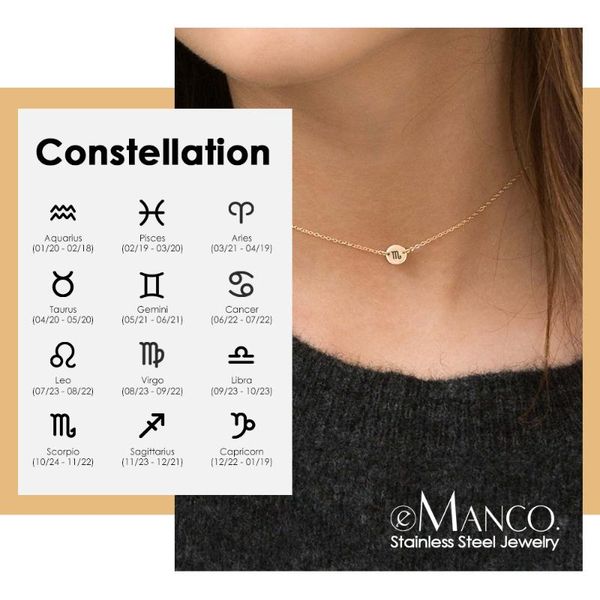 pendant necklaces e-manco minimalist gold color stainless steel necklace choker for women 2021 statement jewelry, Silver
pendant necklaces e-manco minimalist gold color stainless steel necklace choker for women 2021 statement jewelry, Silver