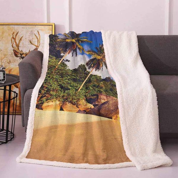 Palm Tree Wool Blanket, Tropical Beach Serenity in Nature Exotic Fruit Coconut Rocks Seascape Print Bed Fleece Blanket (Green
Palm Tree Wool Blanket, Tropical Beach Serenity in Nature Exotic Fruit Coconut Rocks Seascape Print Bed Fleece Blanket (Green