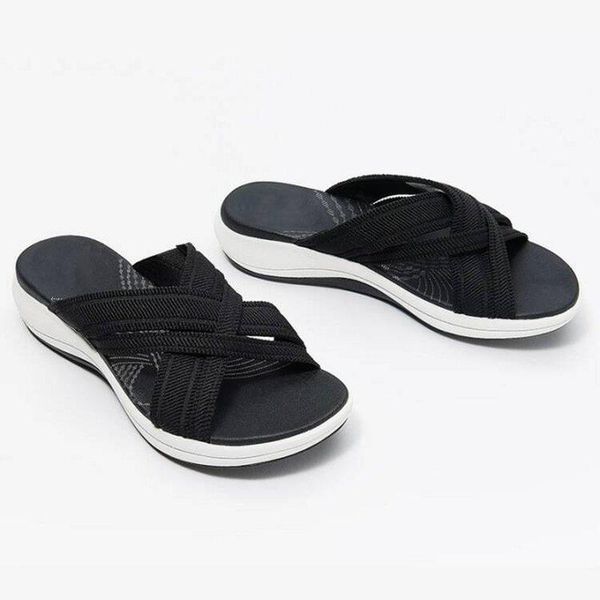 sandals summer womens slippers platform outdoor beach mesh open toe wedges female slipper women comfy shoes, Black 
sandals summer womens slippers platform outdoor beach mesh open toe wedges female slipper women comfy shoes, Black