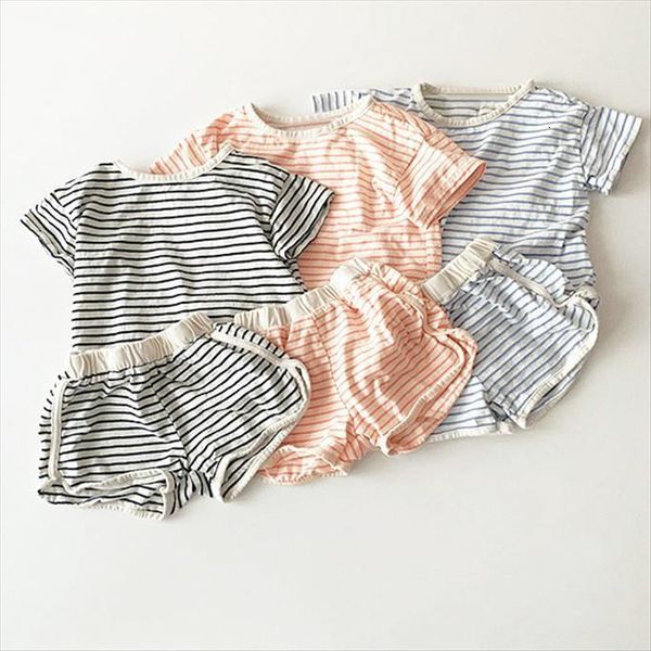 summer childrens clothes set toddler baby boy fashion stripe short sleeve kid girl loose casual shorts pant 2pcs, White
summer childrens clothes set toddler baby boy fashion stripe short sleeve kid girl loose casual shorts pant 2pcs, White