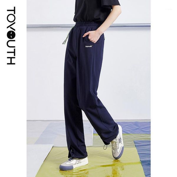 toyouth women pants 2021 summer elastic high waist solid color hem slit sports casual trousers women's & capris, Black;white
toyouth women pants 2021 summer elastic high waist solid color hem slit sports casual trousers women's & capris, Black;white
