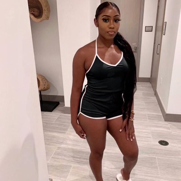women's jumpsuits & rompers casual sporty active wear backless playsuit push up strap womens jumpsuit workout fitness biker playsuits 5, Black;white
women's jumpsuits & rompers casual sporty active wear backless playsuit push up strap womens jumpsuit workout fitness biker playsuits 5, Black;white