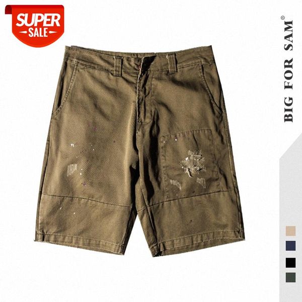 18 men's retro hong kong style personality inkjet solid color casual shorts day loose five-point pants #he8s, Black
18 men's retro hong kong style personality inkjet solid color casual shorts day loose five-point pants #he8s, Black