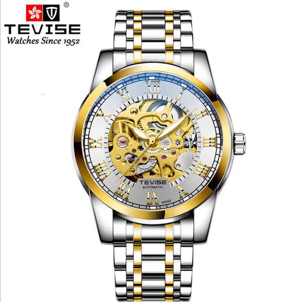 hole gentlemen watches fully automated waterproof business trend mechanical lighting reverse sports steel tape, Slivery;brown
hole gentlemen watches fully automated waterproof business trend mechanical lighting reverse sports steel tape, Slivery;brown