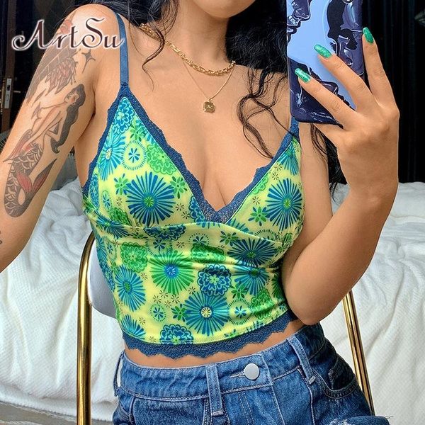 women's tanks & camis summer floral print green ladies y2k streetwear deep v neck lace trim backless crop vest strap ve5, White
women's tanks & camis summer floral print green ladies y2k streetwear deep v neck lace trim backless crop vest strap ve5, White