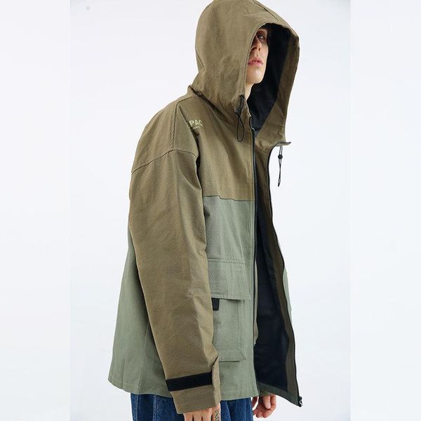 men's jackets 2021 autumn korean version of the japanese simple tide hooded color matching shaka large size tooling casual jacket, Black;brown
men's jackets 2021 autumn korean version of the japanese simple tide hooded color matching shaka large size tooling casual jacket, Black;brown