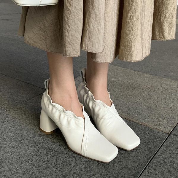 dress shoes 2021 spring and autumn high heels thick heel square toe leather comfortable four seasons women's single x390, Black
dress shoes 2021 spring and autumn high heels thick heel square toe leather comfortable four seasons women's single x390, Black