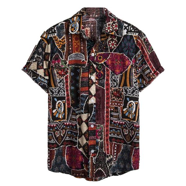 men shirts 2021 summer short sleeve retro fashion colorful loose button casual hawaiian blouse streetwear camisas#f35 men's, White;black
men shirts 2021 summer short sleeve retro fashion colorful loose button casual hawaiian blouse streetwear camisas#f35 men's, White;black