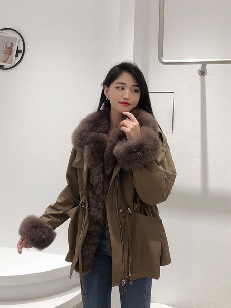 women's fur & faux 2021 donghaining coat collar rex inner liner korean version young short work clothes pie overcome female, Black
women's fur & faux 2021 donghaining coat collar rex inner liner korean version young short work clothes pie overcome female, Black
