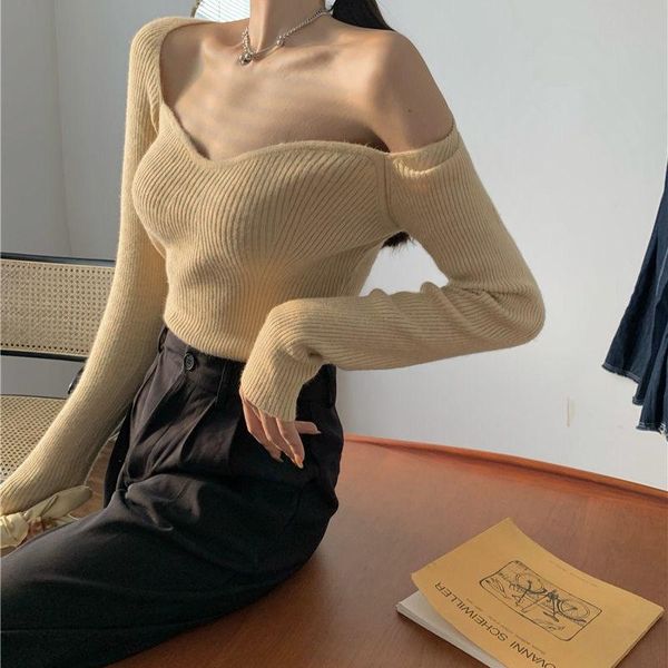 women's sweaters women knit sweater long sleeve heart-neck casual fashion woman slim-fit tight knitted pullover, White;black
women's sweaters women knit sweater long sleeve heart-neck casual fashion woman slim-fit tight knitted pullover, White;black