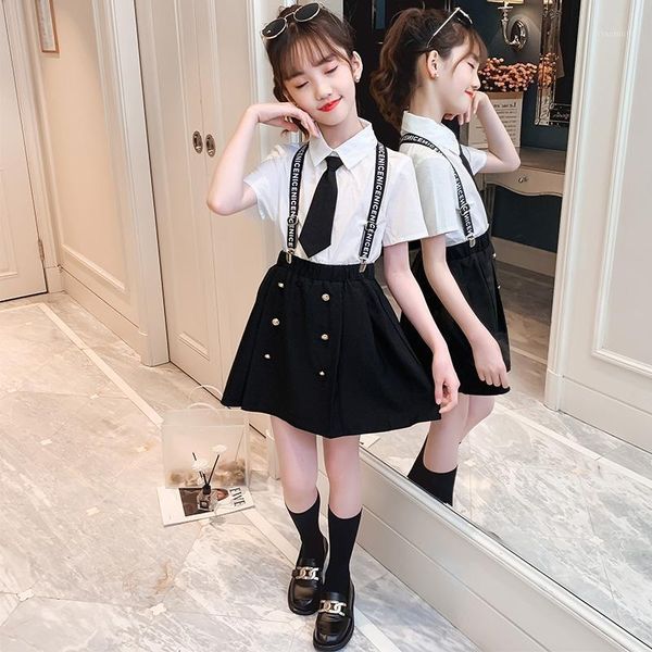 clothing sets teenager girls set shirts + skirts 2pcs school uniform children stage dance performance clothes costumes 4-14y, White
clothing sets teenager girls set shirts + skirts 2pcs school uniform children stage dance performance clothes costumes 4-14y, White