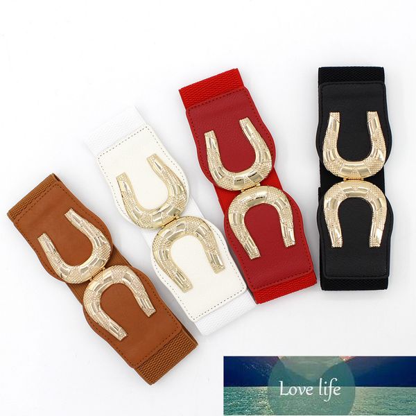 women wild decorative waist european and american style elastic waistband female wide u buckle elastic elastic belt accessories factory pric, Black;brown
women wild decorative waist european and american style elastic waistband female wide u buckle elastic elastic belt accessories factory pric, Black;brown