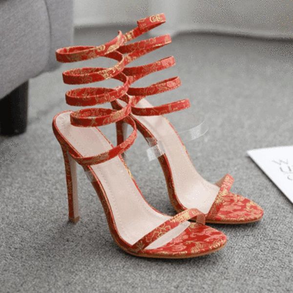 sandals snake winding gladiator red thin high heels summer women shoes pvc european party ladies fashion sandalias shallow, Black
sandals snake winding gladiator red thin high heels summer women shoes pvc european party ladies fashion sandalias shallow, Black