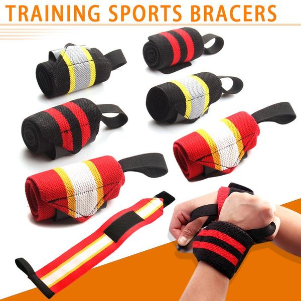 wrist support 1 pair brace weightlifting bracers breathable strength training for sports fitness edf88, Black;red
wrist support 1 pair brace weightlifting bracers breathable strength training for sports fitness edf88, Black;red