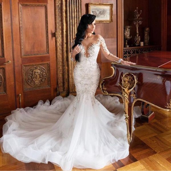 casual dresses vestido de noiva 2021 long sleeve lace beading mermaid wedding gowns illusion neck court train beach boho bride dress custom, Black;gray
casual dresses vestido de noiva 2021 long sleeve lace beading mermaid wedding gowns illusion neck court train beach boho bride dress custom, Black;gray