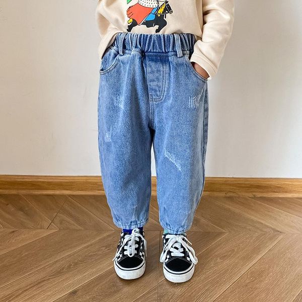 winter 2021 boys and girls thicken fashion jeans 1-7 years kids warm loose casual denim pants with thick lining, Blue
winter 2021 boys and girls thicken fashion jeans 1-7 years kids warm loose casual denim pants with thick lining, Blue