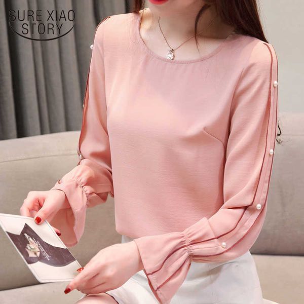 spring women chiffon blouse shirt women's fashion loose long-sleeved womens clothing plus size blouses 1858 50 210528, White
spring women chiffon blouse shirt women's fashion loose long-sleeved womens clothing plus size blouses 1858 50 210528, White