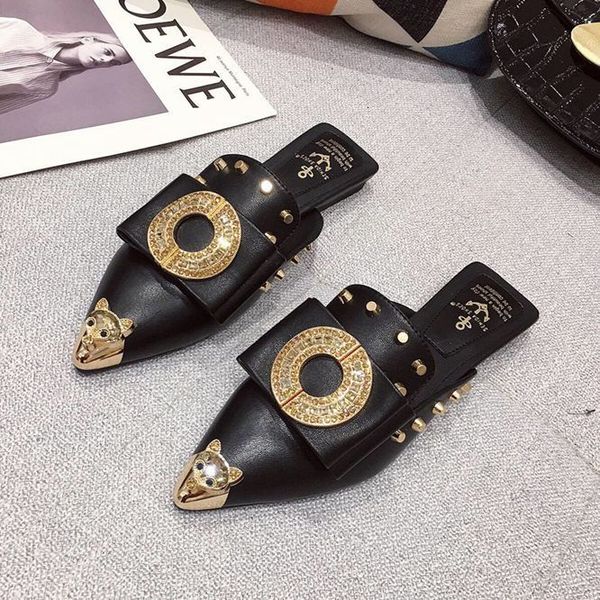 for sandals summer woman slippers luxury shoes mule slide falts ladies pointed to designer fashion bombs miux, Black
for sandals summer woman slippers luxury shoes mule slide falts ladies pointed to designer fashion bombs miux, Black