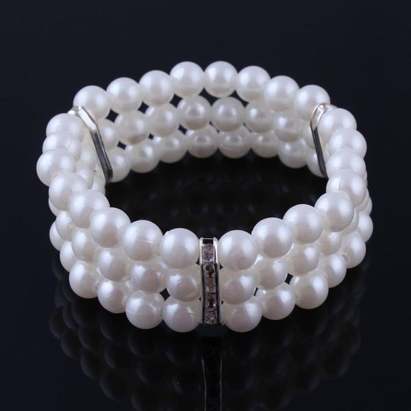 charm bracelets chenfan korean fashion pearl bracelet women's elegant three-layer of women drill elastic accessories, Golden;silver
charm bracelets chenfan korean fashion pearl bracelet women's elegant three-layer of women drill elastic accessories, Golden;silver