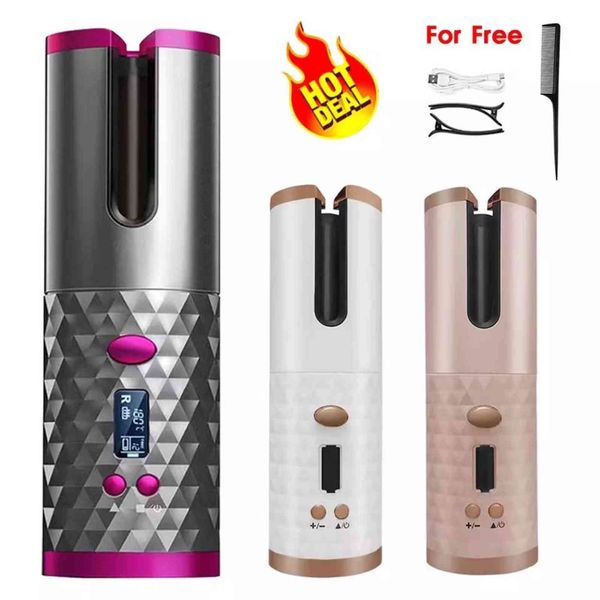 wireless automatic curling iron usb rechargeable lcd display ceramic hair rotating curler
wireless automatic curling iron usb rechargeable lcd display ceramic hair rotating curler