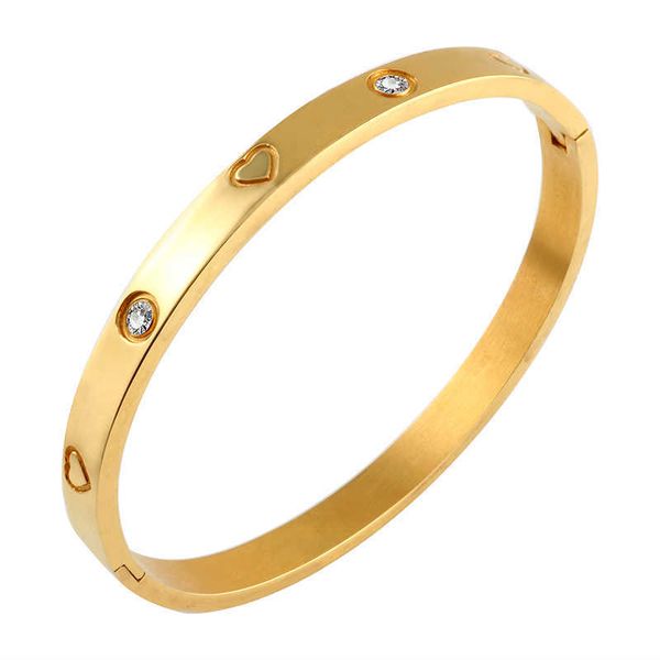 trendy rose gold plating 316l stainless steel bangles bracelets for women man cz inlaid heart shape wedding party jewellery q0719, Black
trendy rose gold plating 316l stainless steel bangles bracelets for women man cz inlaid heart shape wedding party jewellery q0719, Black